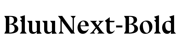 BluuNext-Bold Font