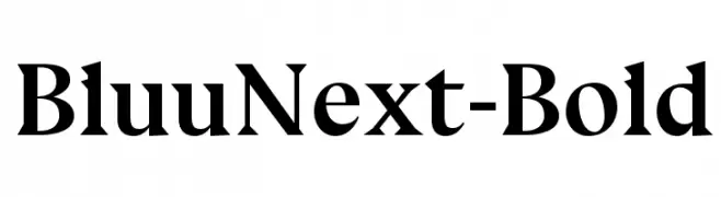 BluuNext-Bold  Descarca Fonturi Gratis