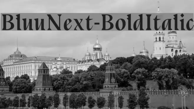 BluuNext-BoldItalic Font examples