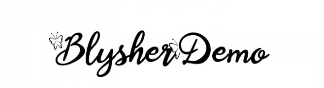 Blysher Demo  フリーフォントのダウンロード