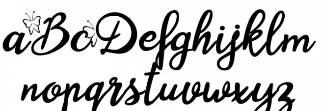 Blysher Demo Schriftart Groß