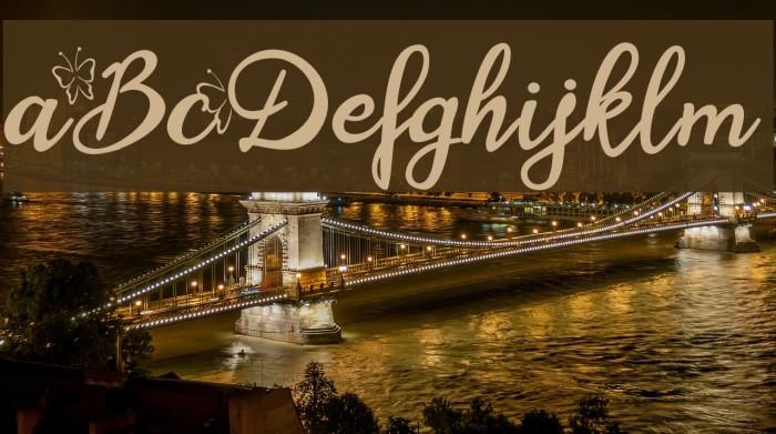 Blysher Demo Font examples
