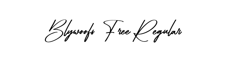 Blywoofs Free Regular  Fuentes Gratis Descargar