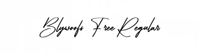 Blywoofs Free Regular  baixar fontes gratis
