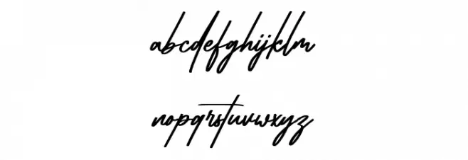 Blywoofs Free Regular Schriftart Kleinbuchstaben