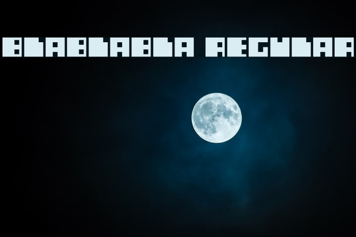 blablabla Regular Font examples