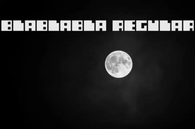 blablabla Regular Font examples