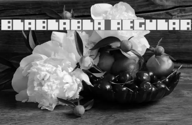 blablabla Regular Font examples