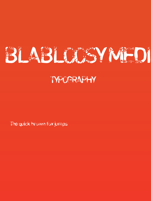 blabloosy Medium Poster