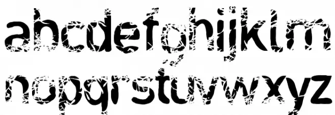 blabloosy Medium フォント 小文字