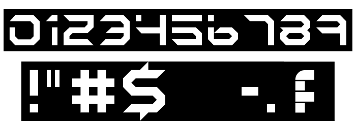 black and white Regular Font OTHER CHARS