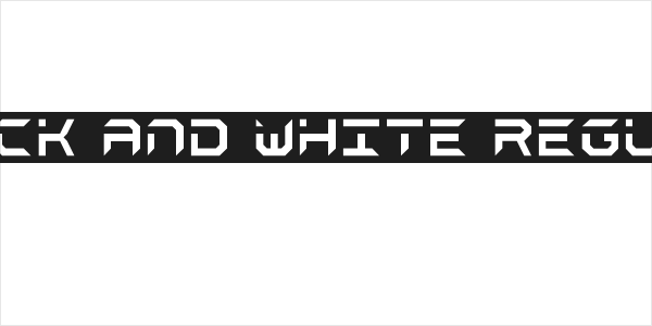 black and white Regular Logo