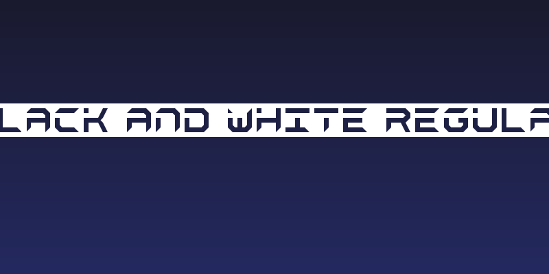 black and white Regular Social Header