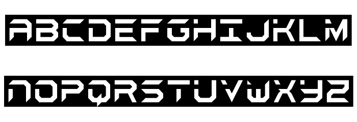 black and white Regular Font LOWERCASE
