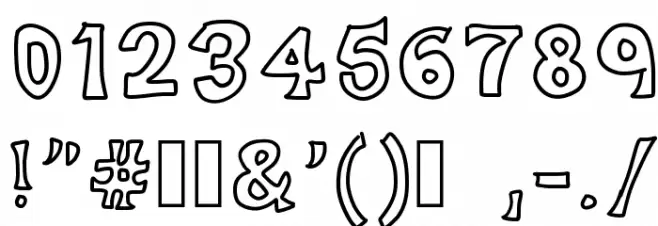 black friday Font OTHER CHARS