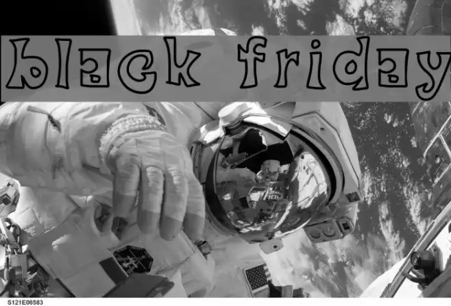 black friday Font examples