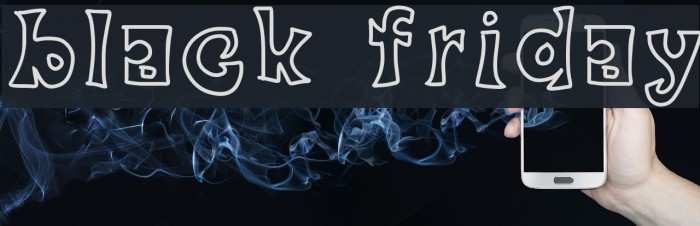 black friday Font examples