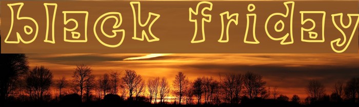 black friday Font examples