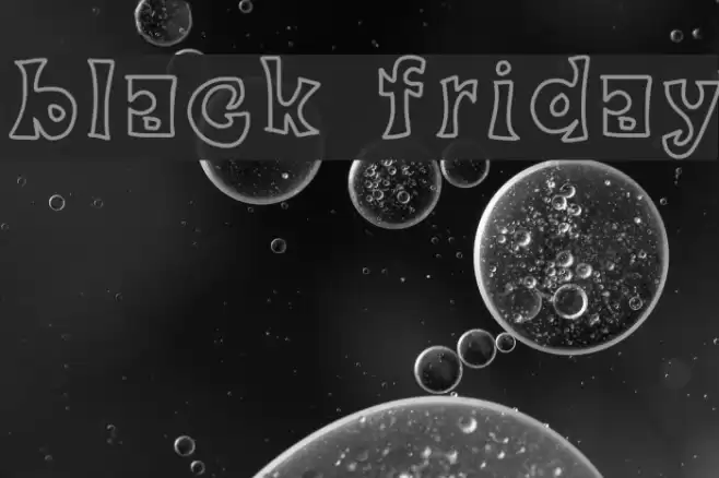 black friday Font examples