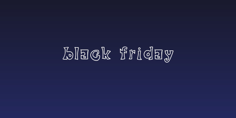 black friday Social Header