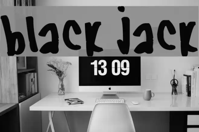 black jack Font examples
