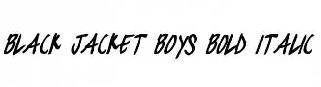 black jacket boys Bold Italic  baixar fontes gratis