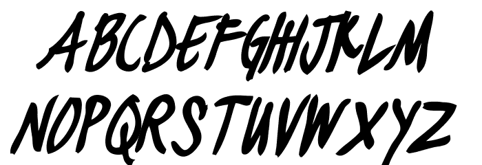 black jacket boys Bold Italic Font LOWERCASE