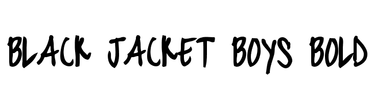 black jacket boys Bold  免费字体下载