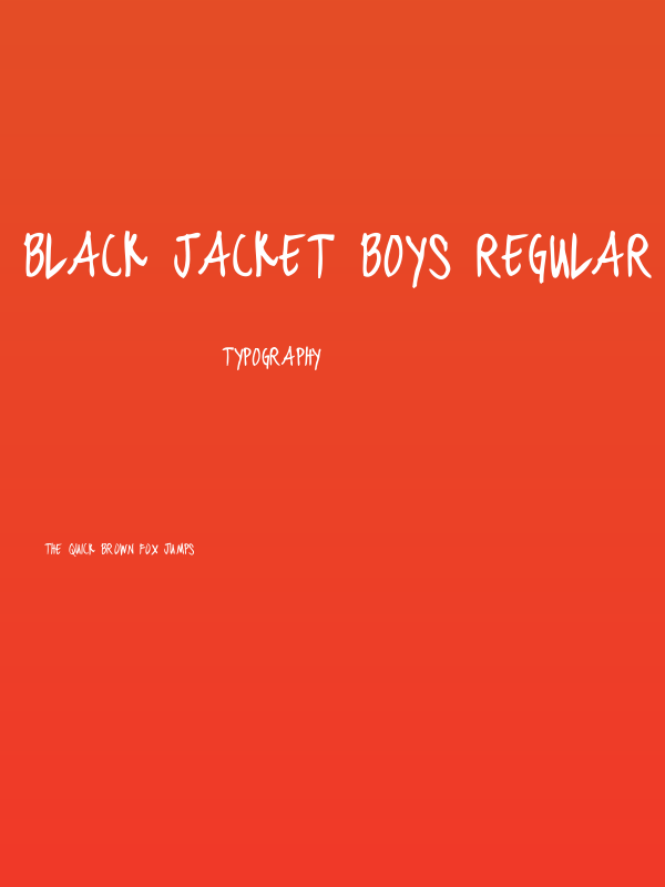 black jacket boys Regular Poster