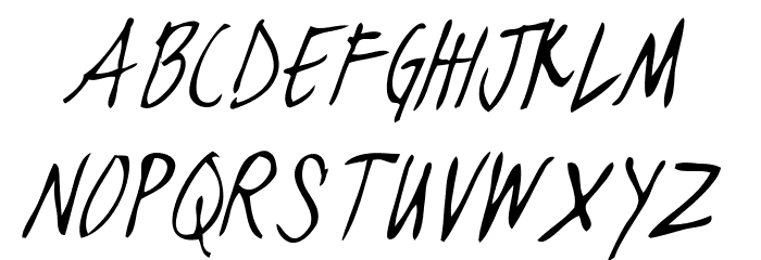 black jacket boys Thin Italic Font LOWERCASE