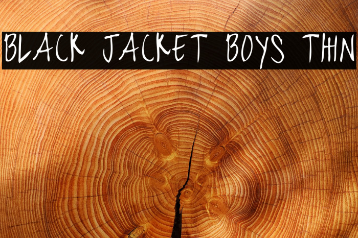 black jacket boys Thin Example 1