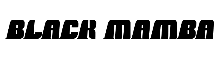 black mamba  フリーフォントのダウンロード
