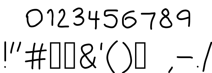 black pine trees Font OTHER CHARS