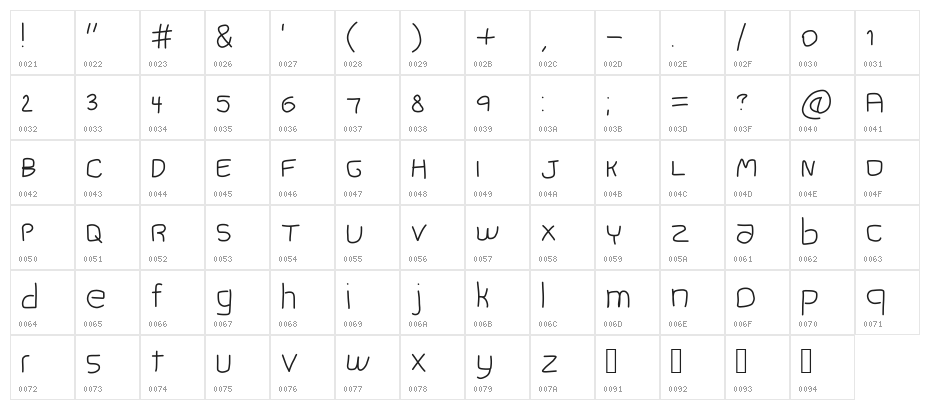 black pine trees Character Map