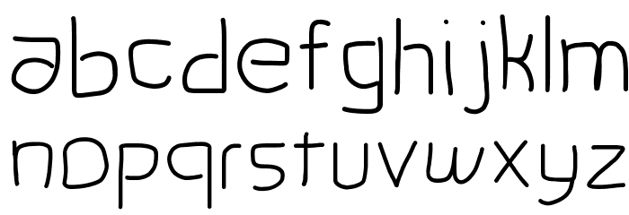 black pine trees Font LOWERCASE