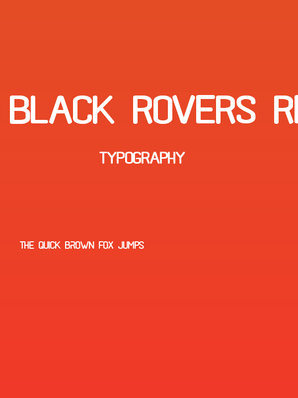 black rovers regular Poster