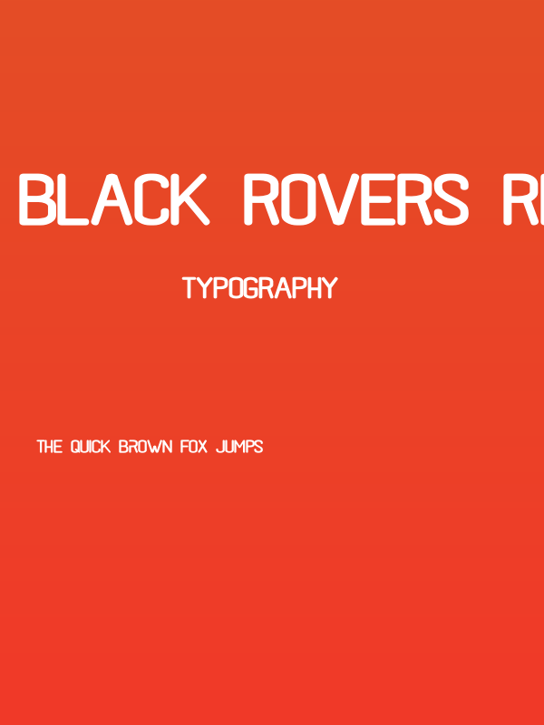 black rovers regular Poster