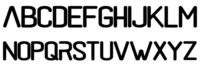 black rovers regular Font LOWERCASE