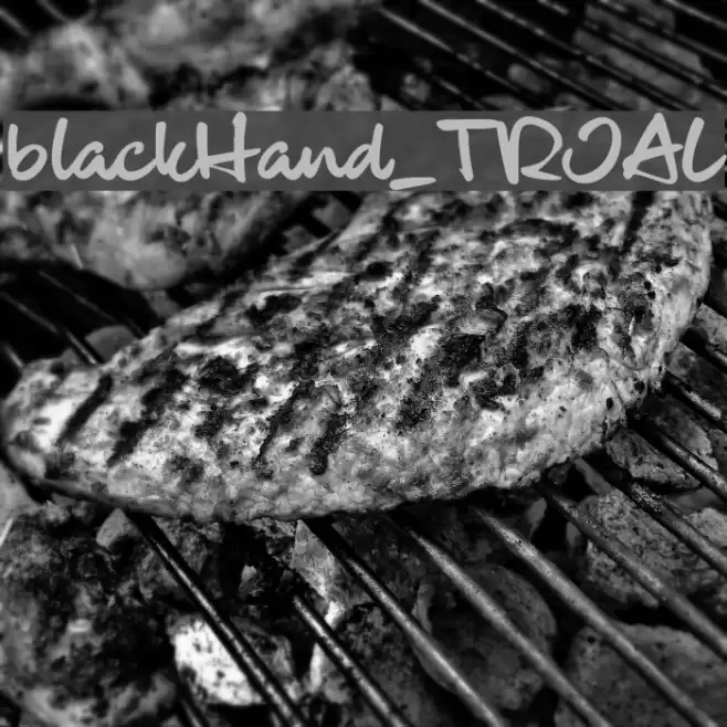 blackHand_TRIAL Font examples