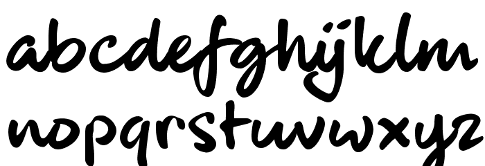 blackHand_TRIAL Font LOWERCASE