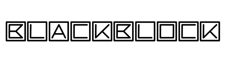 blackblock  フリーフォントのダウンロード