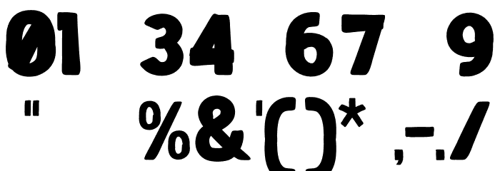 blackbuster Font Alte caractere