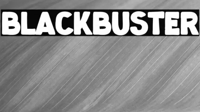 blackbuster Font examples