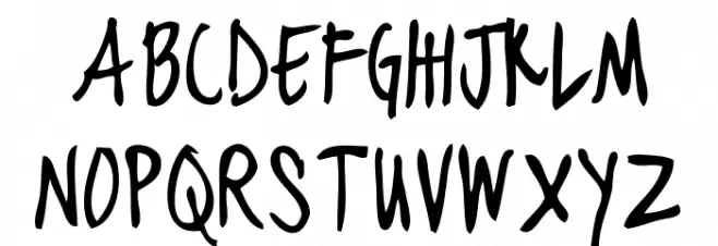 blackjacketboys-Regular 字体 小写