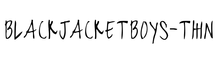 blackjacketboys-Thin  لخطوط تنزيل