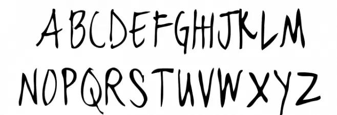 blackjacketboys-Thin Font UPPERCASE