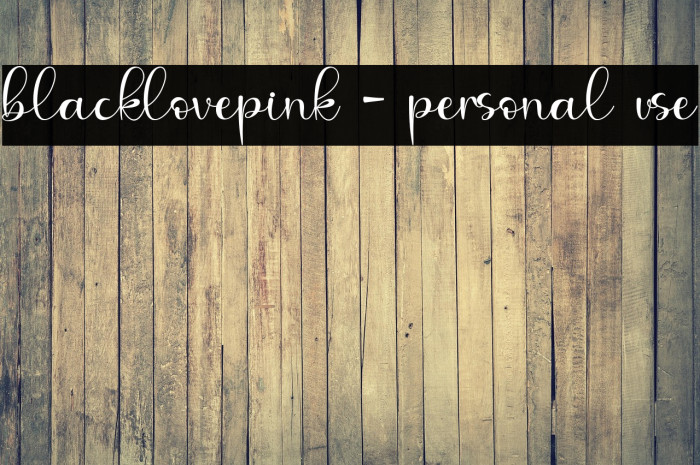 blacklovepink - personal use Example 2