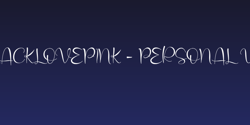 blacklovepink - personal use Social Header