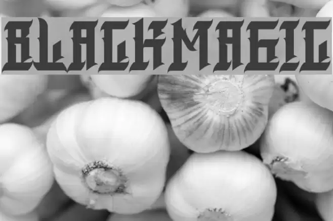 blackmagic Font examples