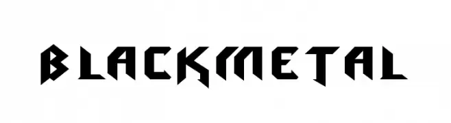 blackmetal  Fuentes Gratis Descargar
